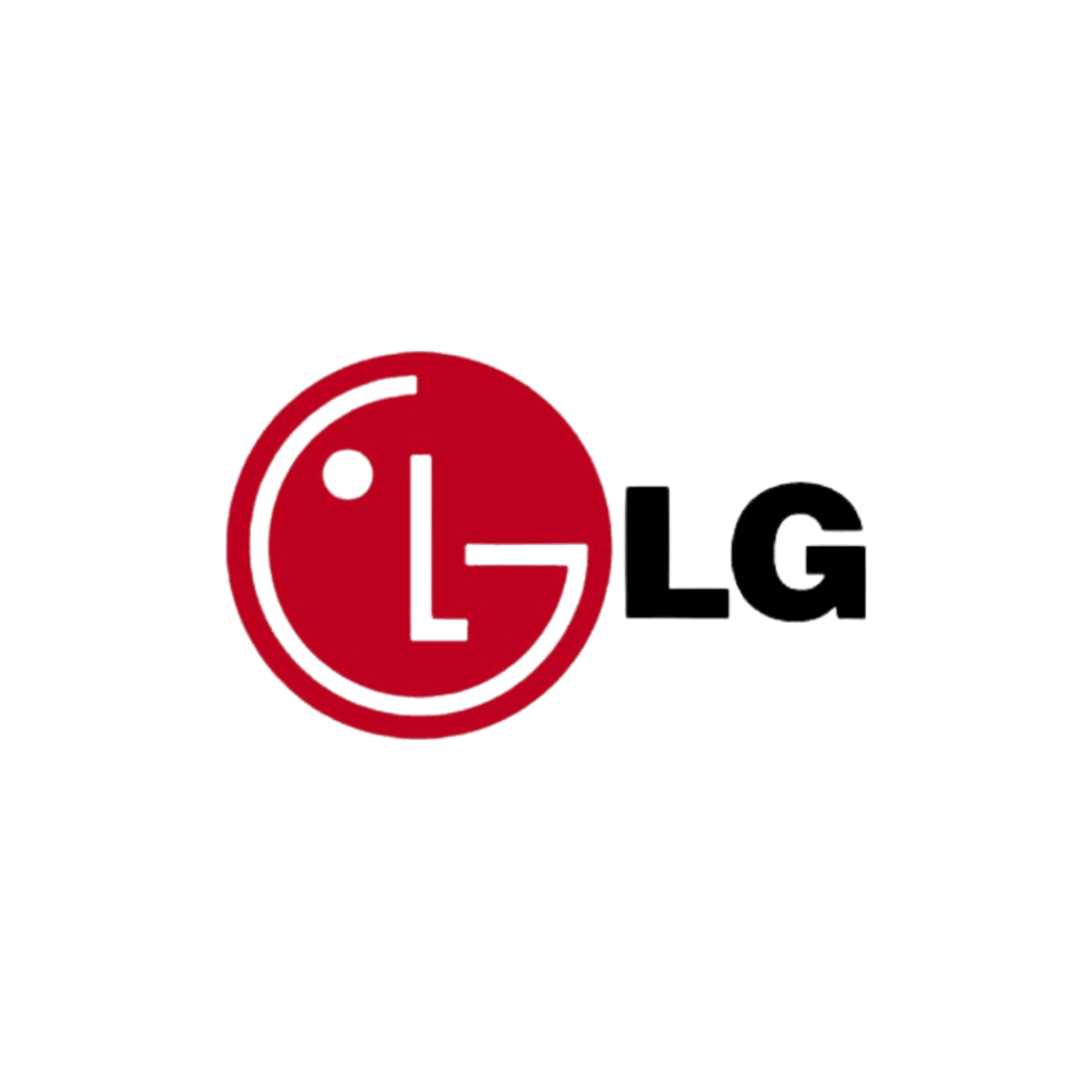 LG logo with red circle and black text.