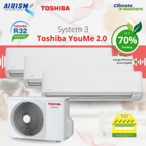 Toshiba Youme System 3 R32 Inverter Aircon (5 Ticks) - Supply Only