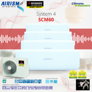 Mitsubishi Heavy Industries Rocket Series System 4 Wifi R32 Inverter Aircon (5 Ticks) Climate Voucher - Supply Only
