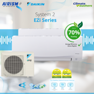 Daikin MKC50 / MKC70 EZI Series System 2 R32 Inverter Aircon (3/5 Ticks) Climate Voucher & EEG Grant - Supply Only