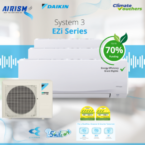Daikin MKC50 / MKC70 EZI Series System 3 R32 Inverter Aircon (3 Ticks / 5 Ticks) Climate Voucher & EEG Grant - Supply