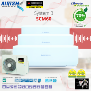 Mitsubishi Heavy Industries Rocket Series System 3 Wifi R32 Inverter Aircon (5 Ticks) Climate Voucher - Supply Only
